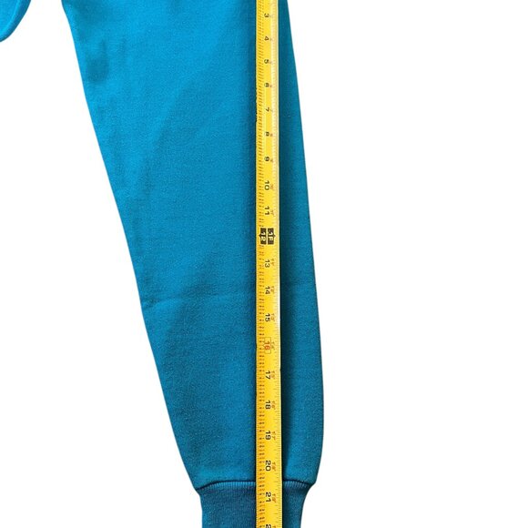 Vintage Lee Crewneck Sweatshirt Men Size L Teal Turquoise Heavyweight Cotton USA - Picture 9 of 11